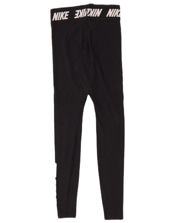 Nike Leggings ajustados gráficos para mujer UK 4 XS Negro Algodón Deportes