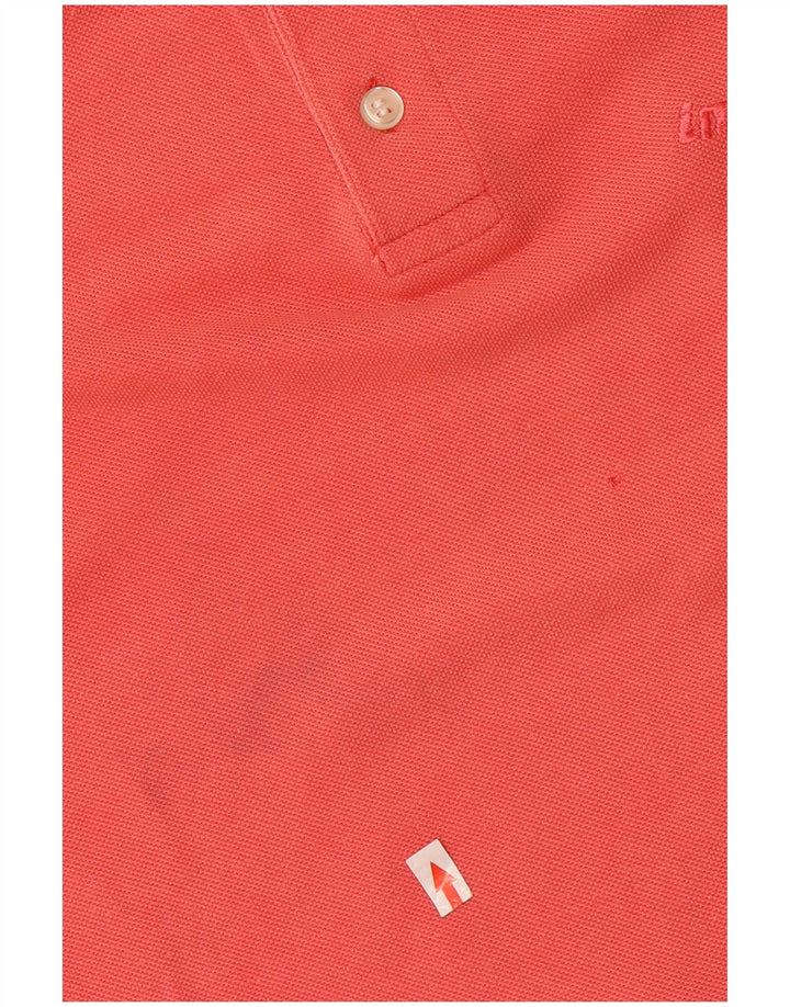 Polo Invicta de manga larga para hombre de algodón rojo grande