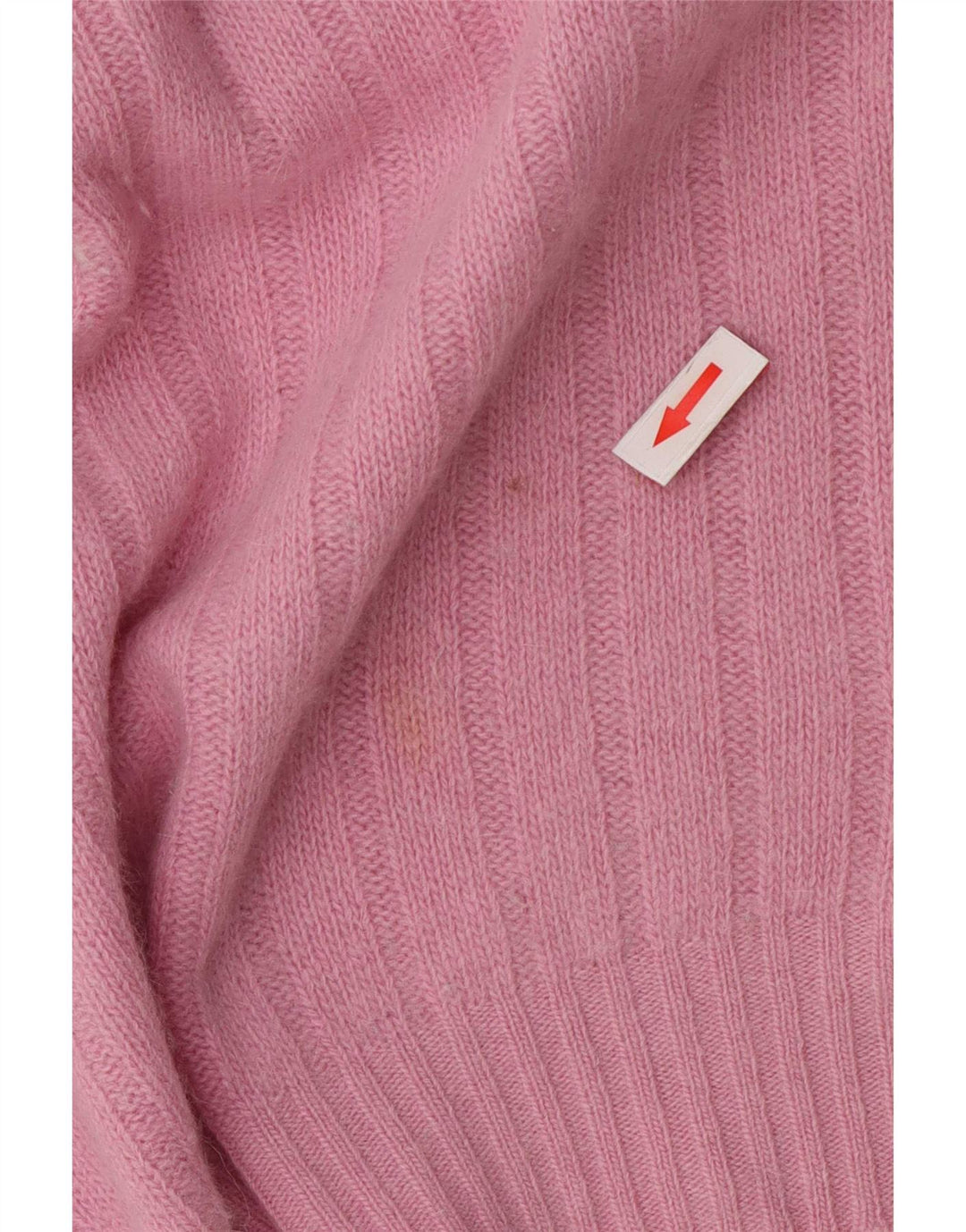 Vintage mujer rollo cuello jersey suéter Reino Unido 14 rosa medio