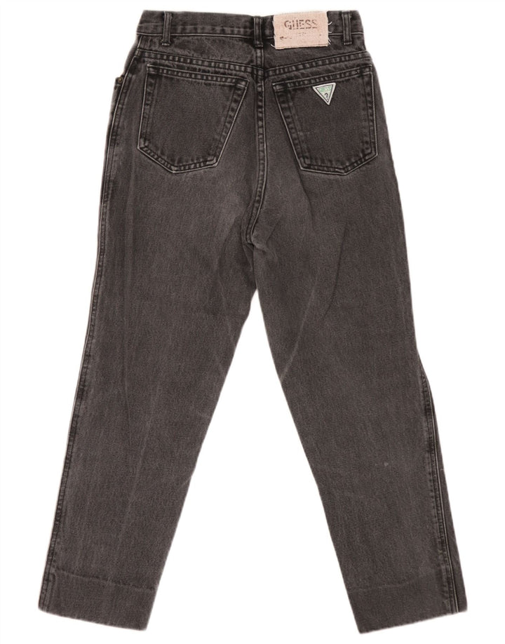 Vaqueros Guess Mujer Tapered W29 L24 Algodón Negro