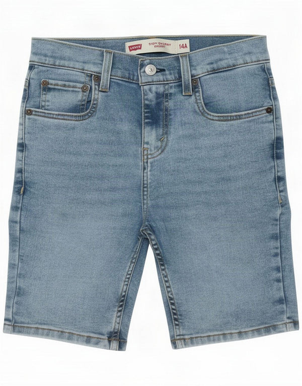 Levi's Boys 510 Skinny Denim Shorts 13-14 años W24 Algodón azul