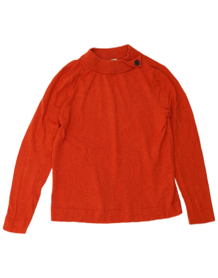 HOBBS Jersey con cuello de tortuga para mujer UK 46 Lana naranja grande