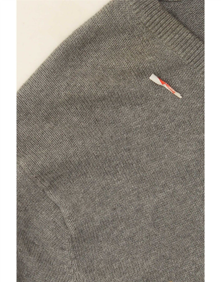J. Crew Jersey con cuello en V para hombre, talla 2XL, algodón gris