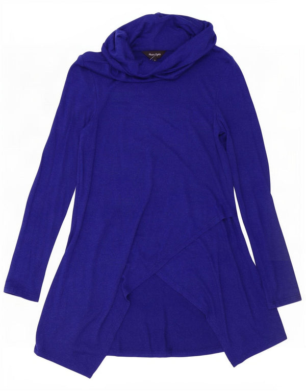 Phase Eight Top tipo túnica de manga larga para mujer UK 8 Small Viscosa azul