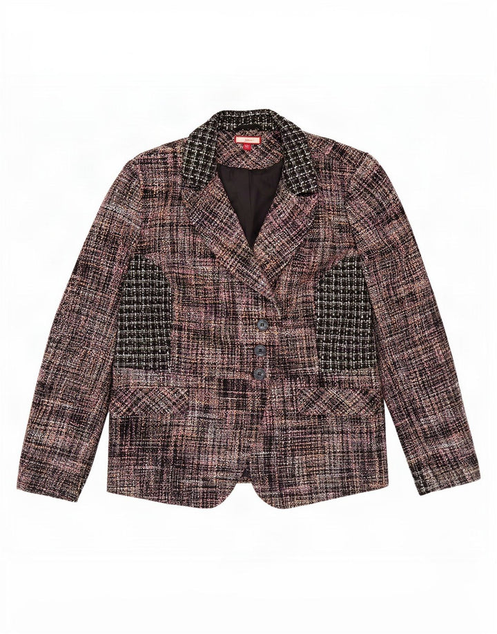 Joe Browns Chaqueta tipo blazer de 3 botones para mujer UK 20 2XL Cuadros multicolores