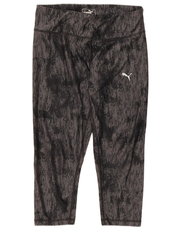 Puma Leggings Capri para Mujer UK 10 Small Black Tie Dye