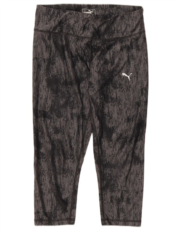 Puma Leggings Capri para Mujer UK 10 Small Black Tie Dye