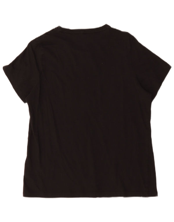 Puma Camiseta gráfica para mujer Top UK 18 XL Algodón negro