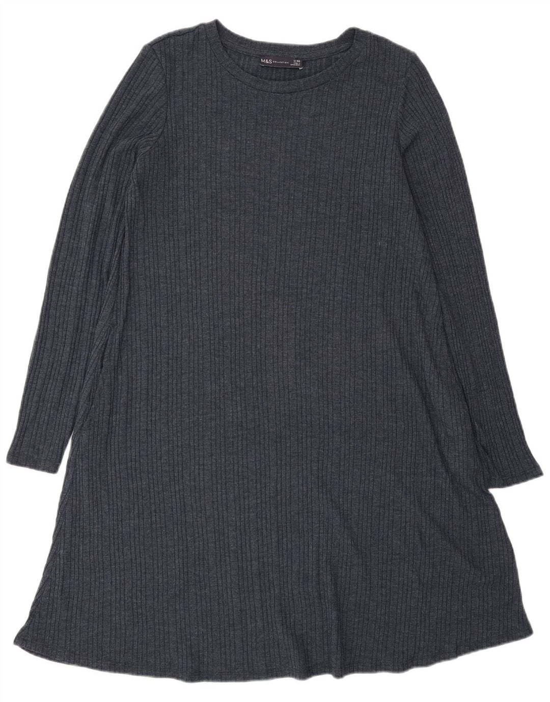 Marks & Spencer Vestido tipo jersey para mujer UK 40 Mediano Azul marino Poliéster