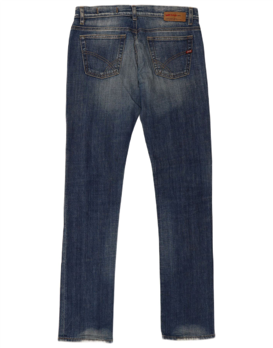 Vaqueros Slim Mujer Gas W31 L34 Algodón Azul