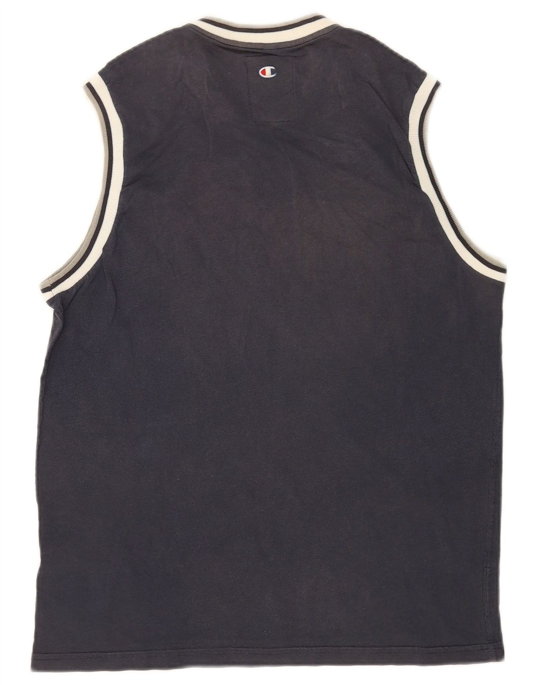 Champion Camiseta Sin Mangas Con Gráfico De La Universidad De Nueva York Para Hombre Azul Marino Mediano