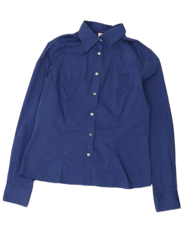 Camisa Fay para mujer UK 46 Large Blue Cotton