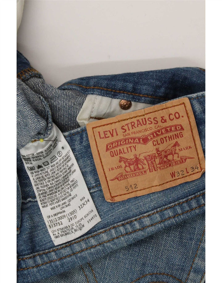 Levi's Hombre 514 Vaqueros Bootcut W32 L34 Algodón Azul