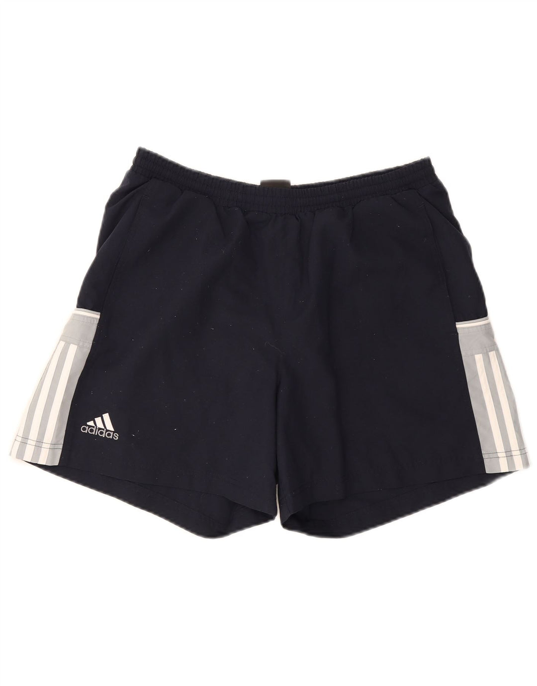 Pantalones cortos deportivos Adidas para hombre Poliéster color block azul marino medio