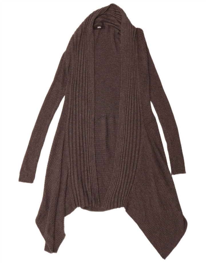 Marks & Spencer Suéter tipo cárdigan asimétrico para mujer UK 44 Grande Gris
