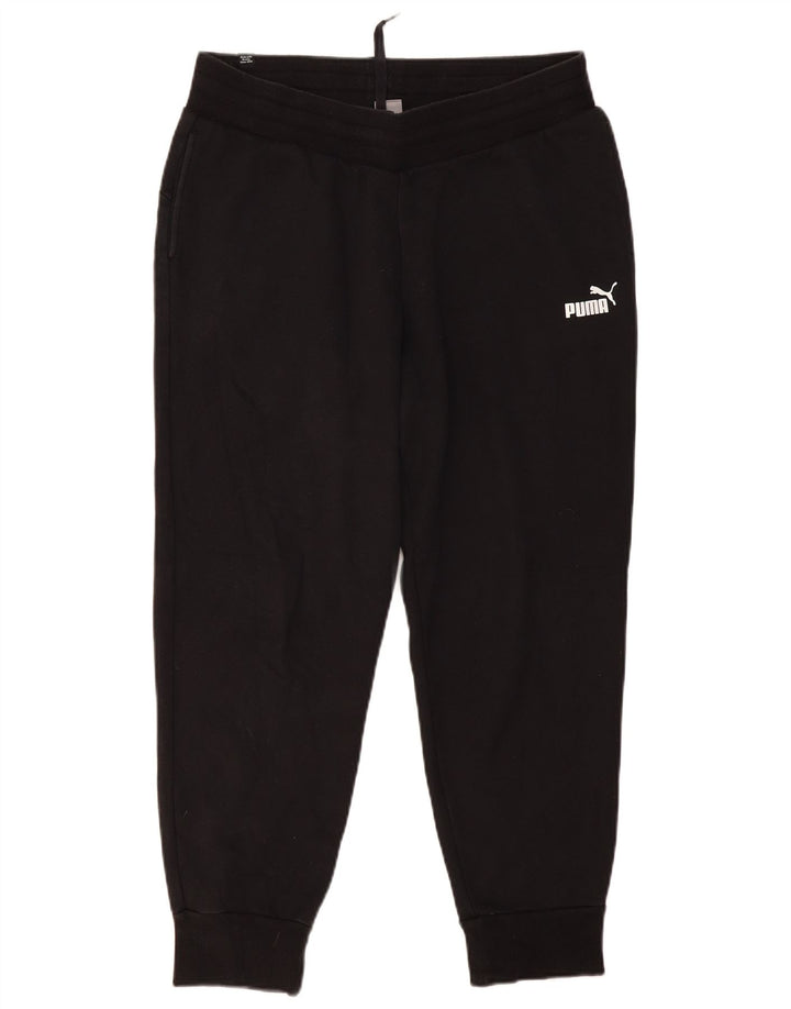 PUMA Pantalones de chándal para hombre Joggers Large Black Cotton