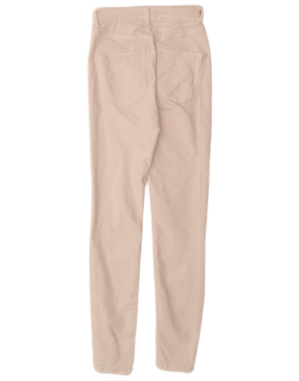 Zara Vaqueros Pitillo Mujer EU 34 2XS W24 L28 Algodón Blanco