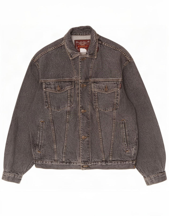 Casucci Chaqueta vaquera para hombre UK 38 Algodón gris medio