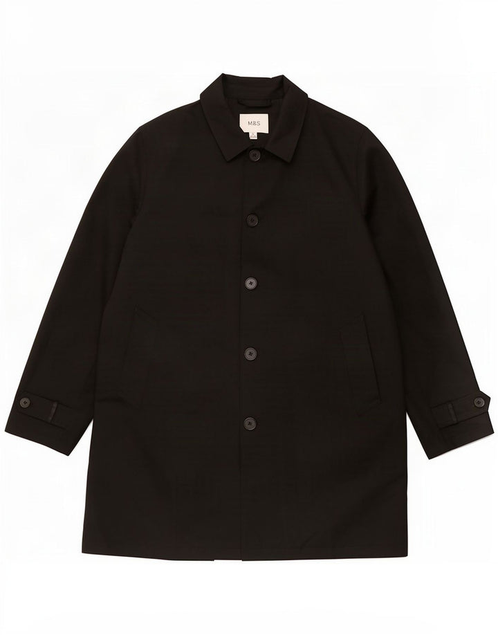 Marks & Spencer Gabardina para hombre UK 42 XL Poliéster negro
