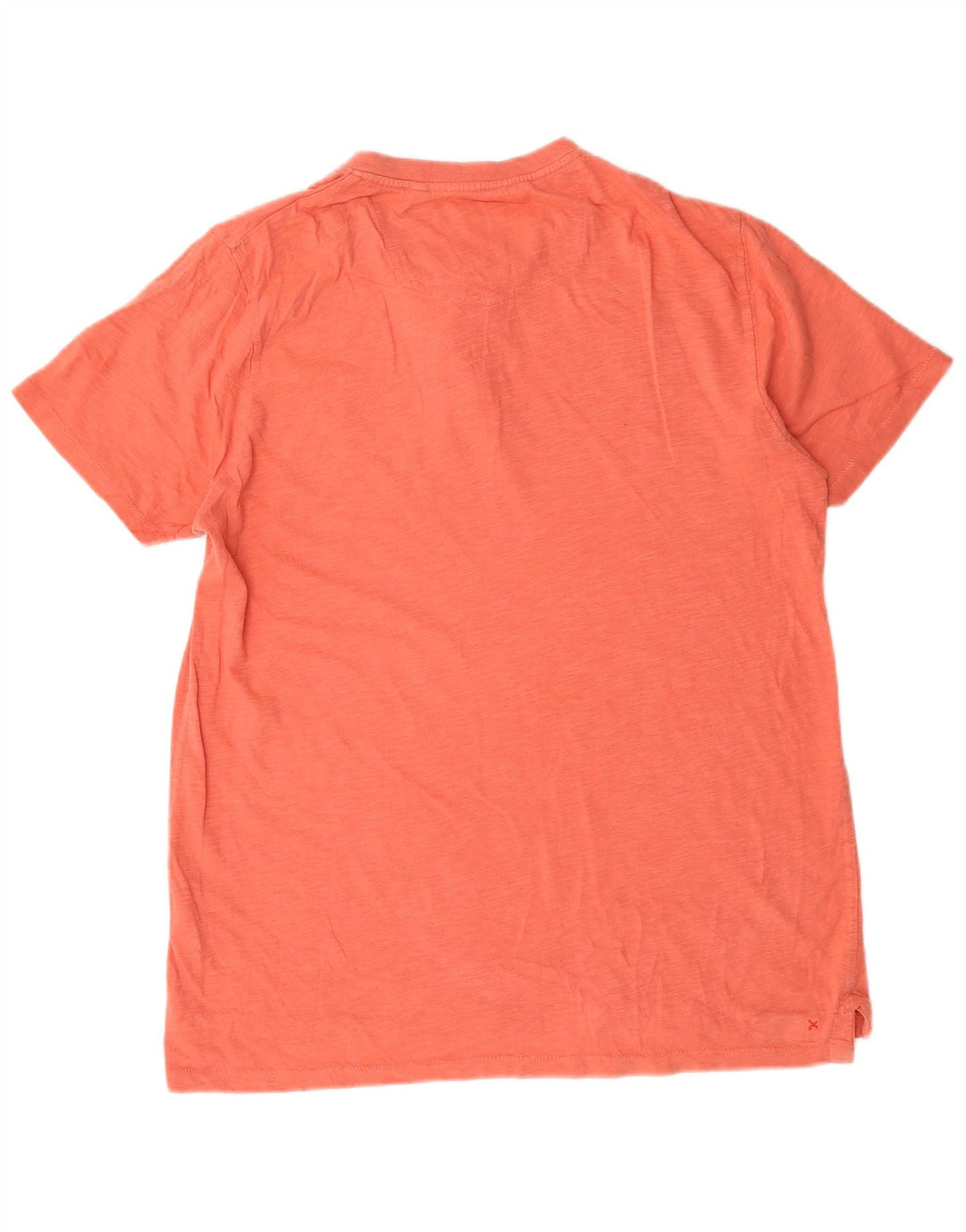 Camiseta de hombre Fat Face Top de algodón moteado naranja mediano