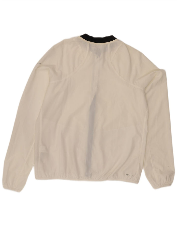 Nike Dri Fit - Chaqueta de chándal para mujer, talla grande, color blanco