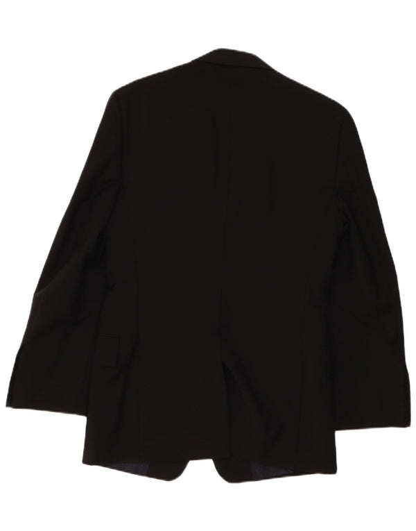 Paul Smith Chaqueta tipo blazer de 2 botones para hombre UK 36 Small Black Wool