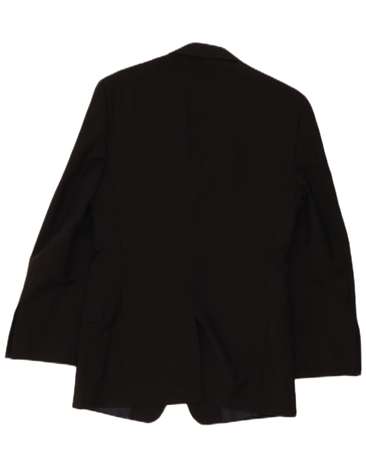 Paul Smith Chaqueta tipo blazer de 2 botones para hombre UK 36 Small Black Wool