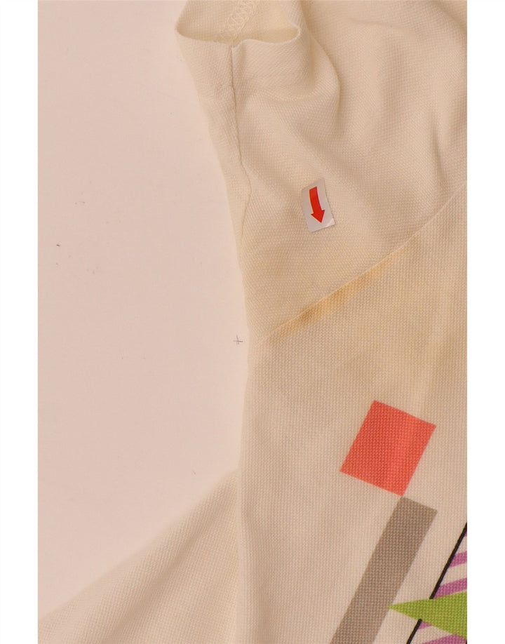 SERGIO TACCHINI Polo para hombre EU 50 Medium Off White Algodón geométrico