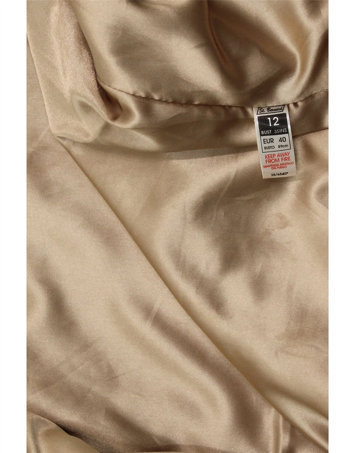 St. Bernard Chaqueta de cuero para mujer Reino Unido 12 Cuero beige mediano