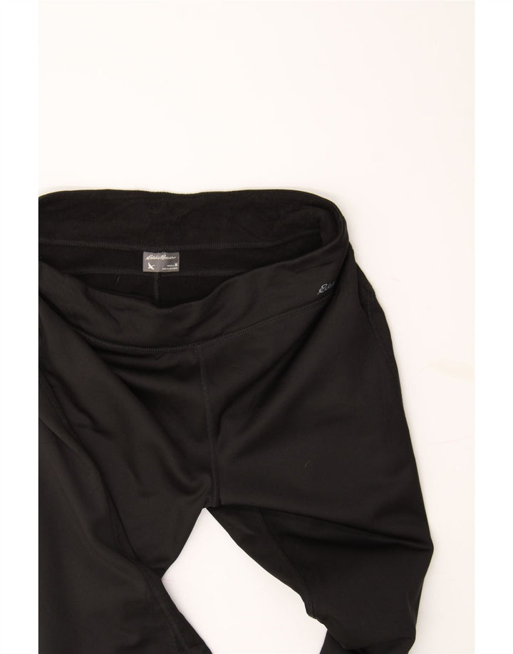 EDDIE BAUER Womens Tracksuit Trousers UK 14 Medium  Black Polyester Vintage Eddie Bauer and Second-Hand Eddie Bauer from Messina Hembry 