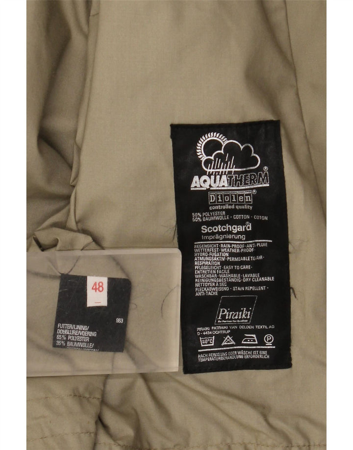 Diolen Chaqueta impermeable holgada con capucha para mujer EU 48 2XL Poliéster caqui
