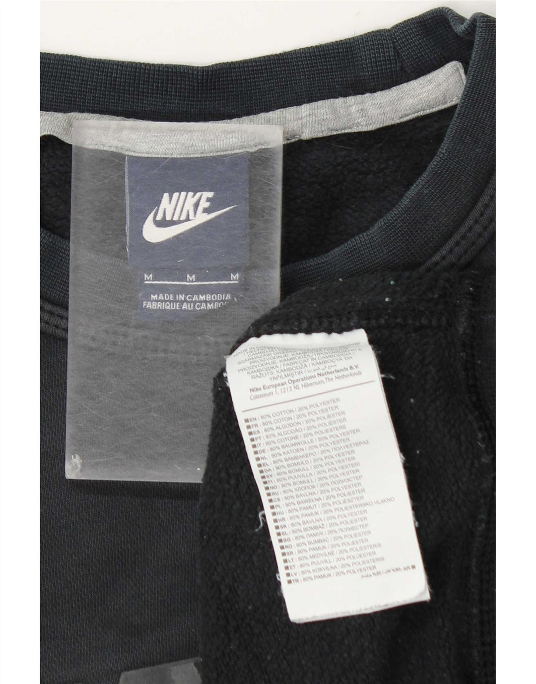 Nike Hombre Sudadera Gráfica Jersey De Algodón Gris Medio