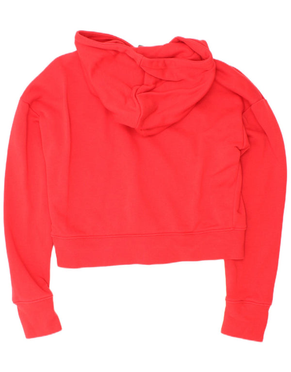 Nike Jersey con capucha para niña Standard Crop Graphic 12-13 años Algodón rojo