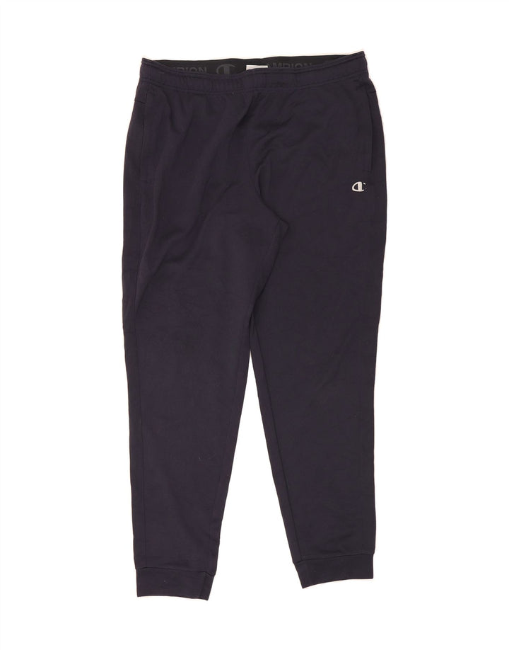 CHAMPION Mens Tracksuit Trousers Joggers XL  Navy Blue Polyester Vintage Champion and Second-Hand Champion from Messina Hembry 
