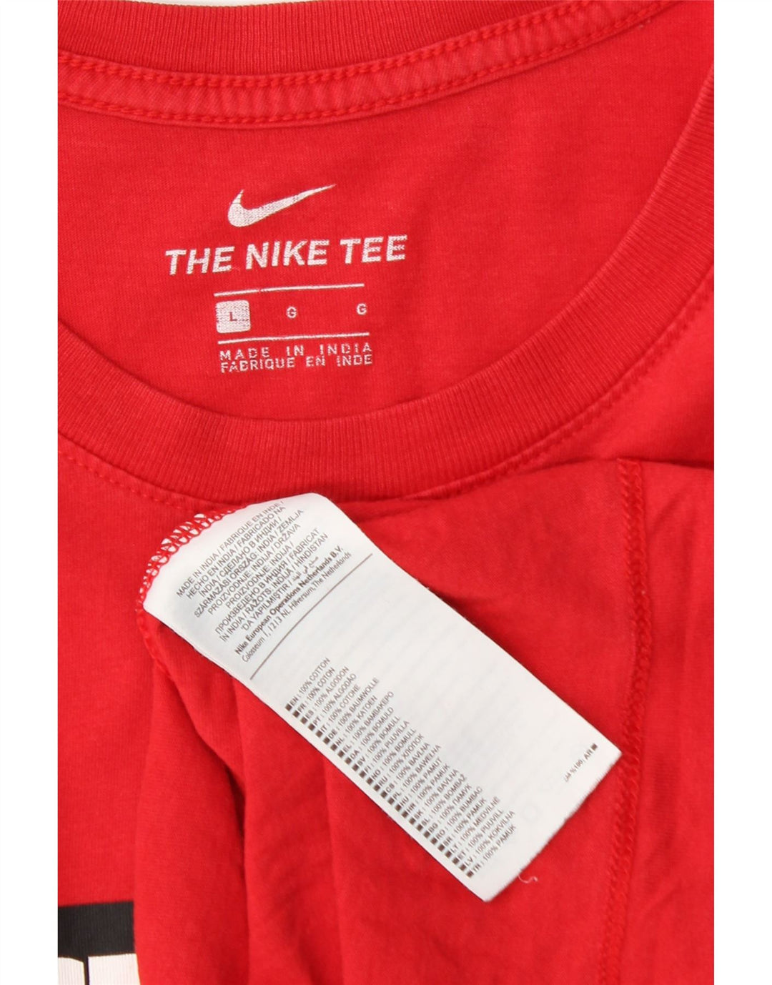 Nike - Camiseta gráfica para hombre, talla grande, algodón rojo