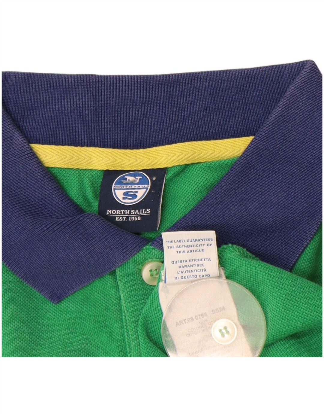 North Sails Polo De Rugby Para Hombre Grande Algodón Verde