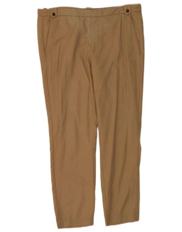 Zara Mujer Pantalón Chino Slim EU 40 Medium W30 L27 Algodón Beige