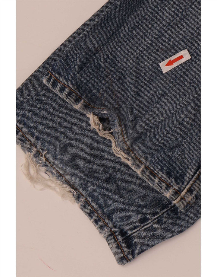 Levi's Vaqueros rectos desgastados 501 para hombre W32 L34 Azul