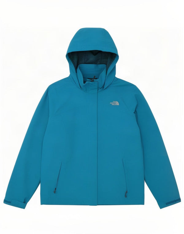 The North Face Chaqueta impermeable con capucha para mujer UK 46 Poliéster azul grande