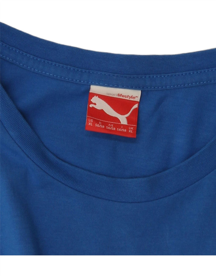 PUMA Camiseta gráfica para hombre Top XL Azul