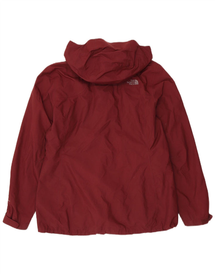 THE NORTH FACE Chaqueta impermeable con capucha extragrande para mujer UK 40 XL Granate Nylon