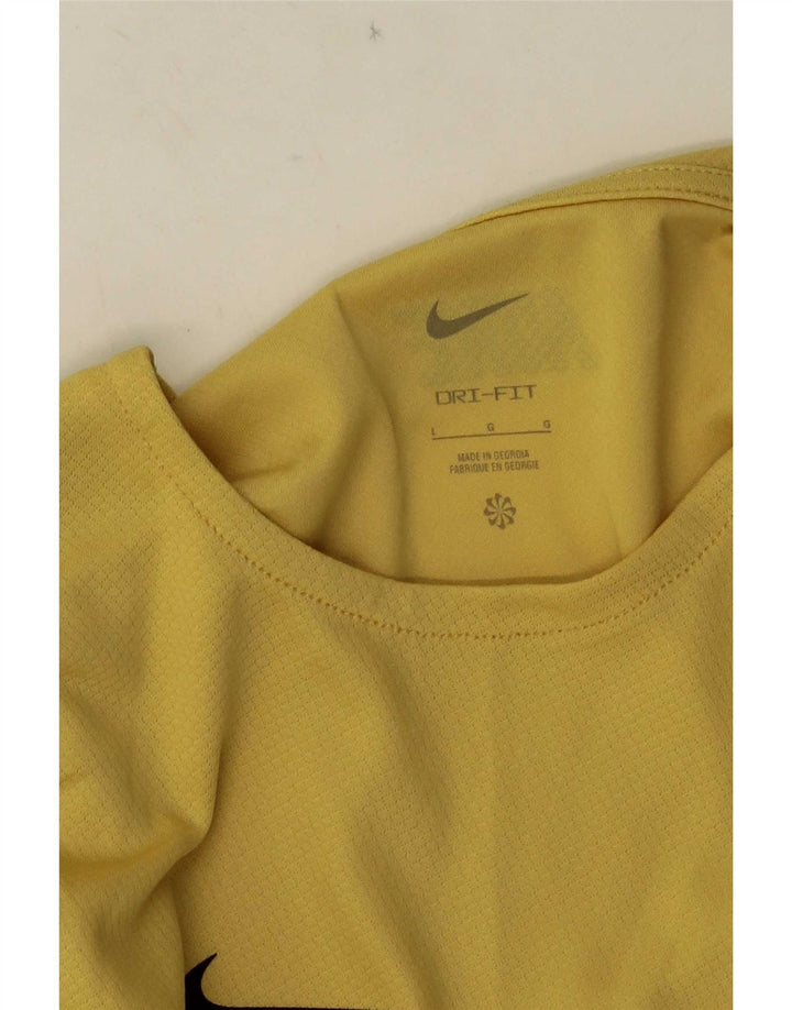 Nike - Camiseta Dri Fit para hombre, talla grande, color amarillo