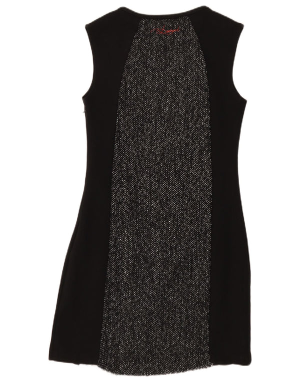 Desigual Vestido tubo sin mangas para mujer EU 42 Large Black Colourblock