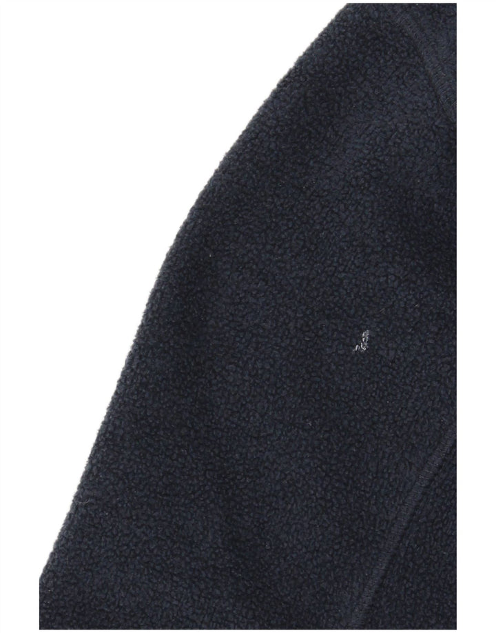 Fat Face Jersey de forro polar con cuello y cremallera para niño 10-11 años Azul marino Poliéster