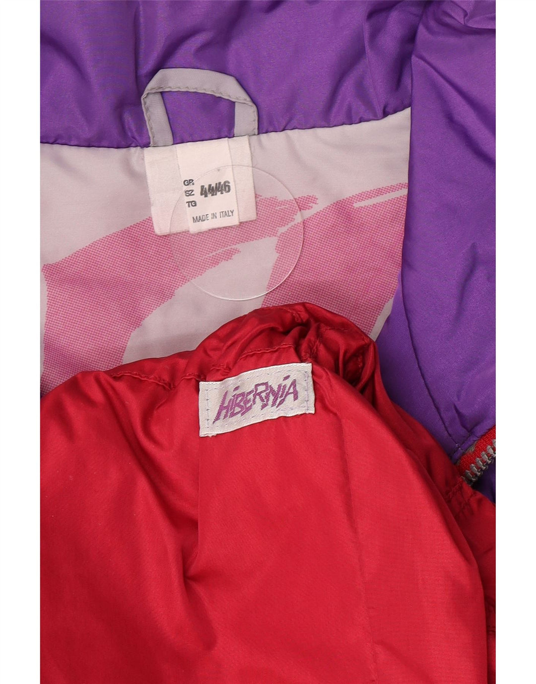 Chaqueta de esquí vintage de gran tamaño para mujer IT 44/46 Bloque de color rojo medio