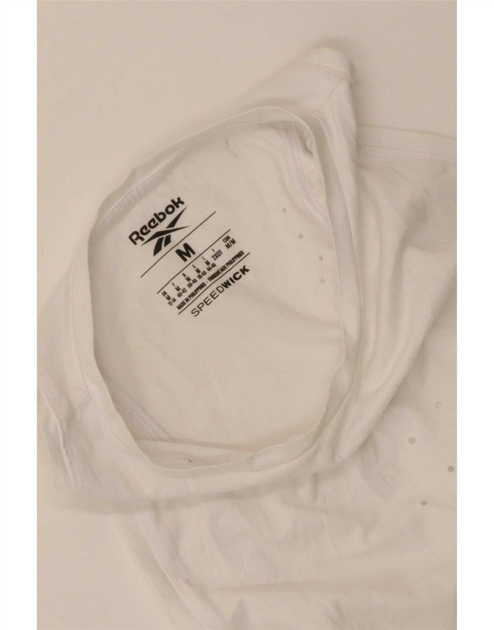 Reebok Camiseta sin mangas para mujer UK 12/14 Medium White