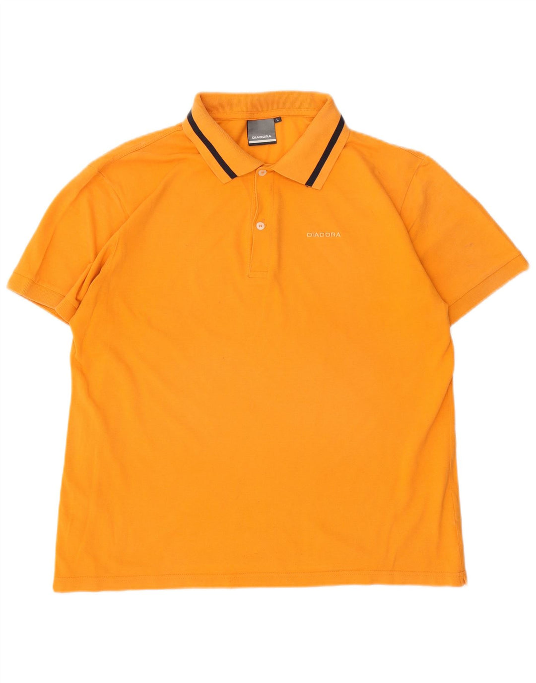 DIADORA Polo Hombre Grande Naranja Algodón