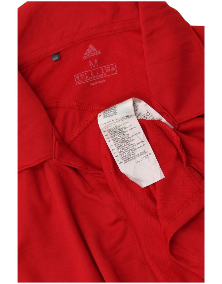 Polo ADIDAS Mujer UK 12/14 Medio Rojo Poliéster