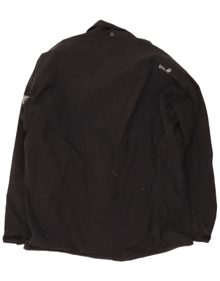 Jack Wolfskin Chaqueta cortavientos para hombre UK 50 3XL Poliamida negra