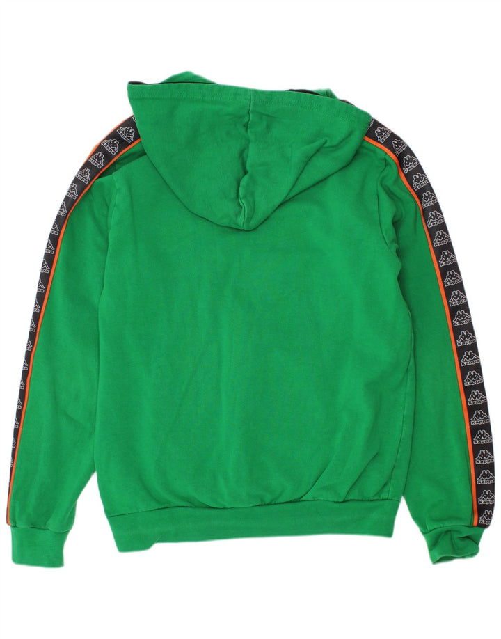 KAPPA Jersey con capucha para niños, 9-10 años, color verde, algodón